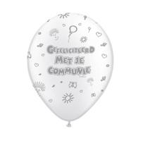 Communie ballonnen - 8 stuks - parelwit - 30 cm Communie ballonnen - 8 stuks - parelwit - 30 cm