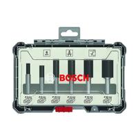Freesset - BOSCH PROFESSIONAL - 2607017465 - 6 rechte freesjes - Ø12/16/20 mm - 6 mm schacht