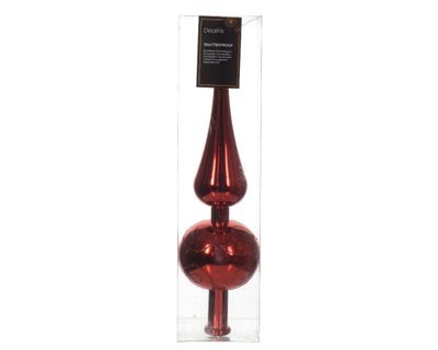Piek plastic d6h23 cm kerstrood kerst - Decoris