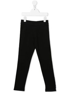 Moncler Enfant pantalon droit à taille mi-haute - Noir