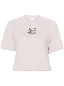 Off-White t-shirt Bling Leaves Arrow - Rose