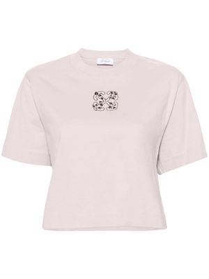 Off-White T-shirt met pijlprint - Roze Off-White T-shirt met pijlprint - Roze