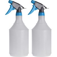 Set van 2x grijs/blauwe plantenspuit 1 liter