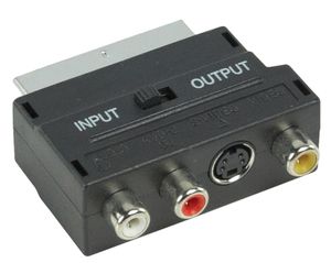 SCART plug naar 3 RCA sockets