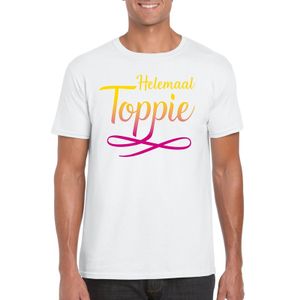 Helemaal Toppie t-shirt wit heren