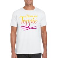 Helemaal Toppie t-shirt wit heren - thumbnail