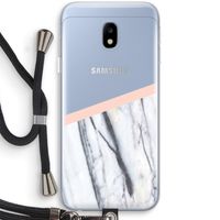 A touch of peach: Samsung Galaxy J3 (2017) Transparant Hoesje met koord