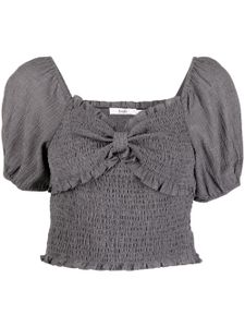 b+ab blouse à encolure cœur - Gris