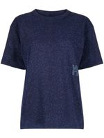 Alexander Wang t-shirt en coton à logo embossé - Bleu - thumbnail