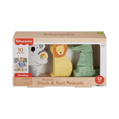 Fisher Price Houten Stapel Dieren