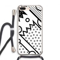 Pop Art #4: iPhone 7 PLUS Transparant Hoesje met koord