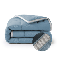 Sale: -41% | Wasbaar Lazy Dekbed Zonder Overtrek - Zonder Overtrek - 3D Air - Blauw - Dekbed-Discounter.nl
