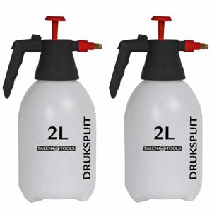 Plantenspuit - Set van 2x stuks - drukspuit - 2 Liter - verstelbare spuitmond - plantensproeier