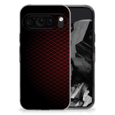 Google Pixel 9 Pro XL | TPU bumper | Geruit Rood
