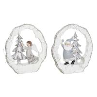 Kerstversiering DKD Home Decor Hars (17 x 4,5 x 19 cm) (2 Stuks)