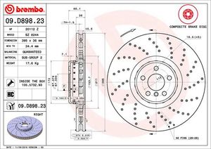 Remschijf BREMBO, Remschijftype: Geperforeerd / Geventileerd, u.a. für BMW