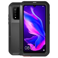 Love Mei Powerful Huawei P30 Lite Hybrid Case - Zwart