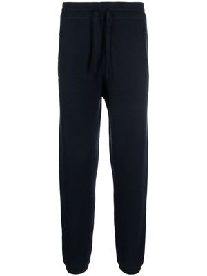 Emporio Armani pantalon droit en maille - Bleu