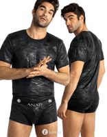 * ANAIS MEN Zwarte shirt in camouflage print, Electro