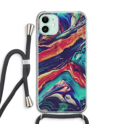 Chameleon Sun: iPhone 11 Transparant Hoesje met koord