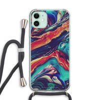 Chameleon Sun: iPhone 11 Transparant Hoesje met koord