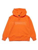 DSQUARED2 KIDS hoodie en jersey à logo imprimé - Orange