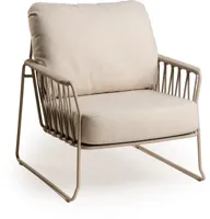 Tierra Outdoor lounge tuinstoel rivera champagne