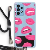 Bite my lip: Samsung Galaxy A52 Transparant Hoesje met koord