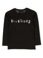 John Richmond Junior t-shirt en coton à logo imprimé - Noir - thumbnail