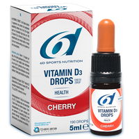 6d Sports Nutrition Vitamin D3 Drops Cherry 5ml - thumbnail