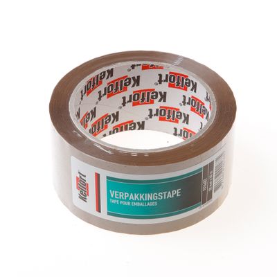 Verpakkingstape bruin 50mmx60mtr
