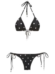 Amir Slama bikini à pois - Noir