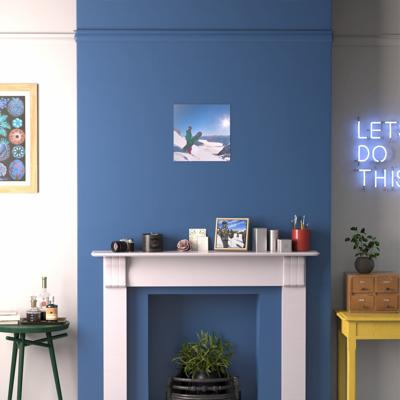 Foto op aluminium 40x40