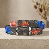 Grey Velour Flora (Riem) Lureaux - Nette Riemen Voor Heren