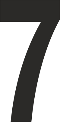 Metafranc Plakcijfer 100Mm Zwart 7 - WU0510820