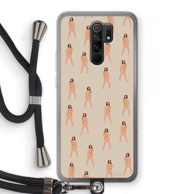 You're so golden: Xiaomi Redmi 9 Transparant Hoesje met koord