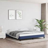 Bedframe zonder matras stof blauw 160x200 cm