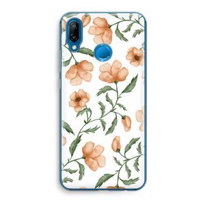 Peachy flowers: Huawei P20 Lite Transparant Hoesje