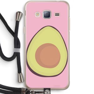 Avocado: Samsung Galaxy J3 (2016) Transparant Hoesje met koord