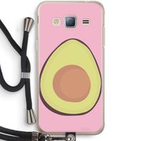 Avocado: Samsung Galaxy J3 (2016) Transparant Hoesje met koord