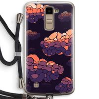 Patroon Wolken: LG K10 (2016) Transparant Hoesje met koord