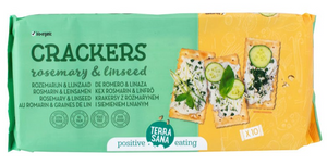 TerraSana Crackers Rozemarijn & Lijnzaad