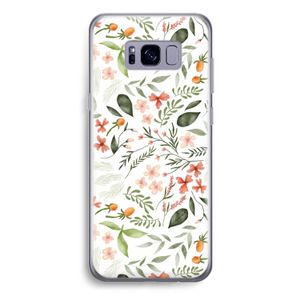 Sweet little flowers: Samsung Galaxy S8 Plus Transparant Hoesje