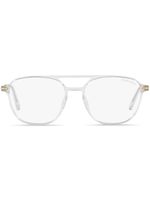 TOM FORD Eyewear lunettes de soleil à monture pilote transparente - Tons neutres - thumbnail