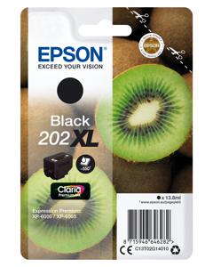 Epson inktcartridge 202XL, 550 pagina's, OEM C13T02G14010, zwart