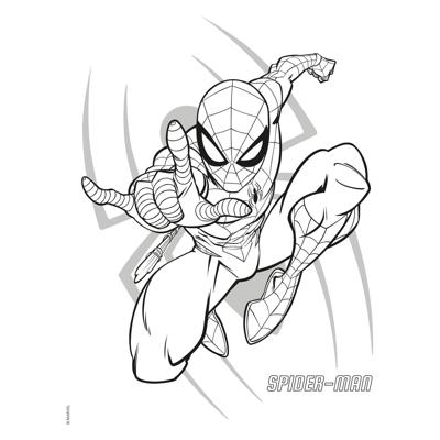 Deltas Marvel spider-man color kleurblok