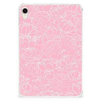 Apple iPad mini 6 (2021) | Siliconen hoesje | White Flowers
