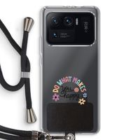 Happy days: Xiaomi Mi 11 Ultra Transparant Hoesje met koord