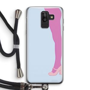 Pink panty: Samsung Galaxy J8 (2018) Transparant Hoesje met koord
