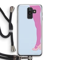 Pink panty: Samsung Galaxy J8 (2018) Transparant Hoesje met koord